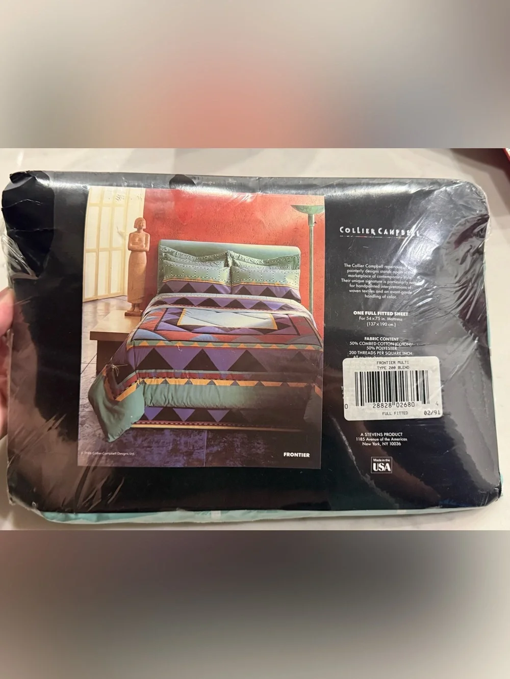 80s Dreams! Vintage NWT Utica Collier Campbell Full Size Flat and Fitted Sheet